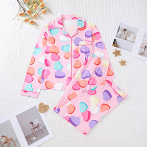 Conjunto de pijama cómodo para el hogar para mujer, manga larga, cuello vuelto, estampados variados, estilos de temporada para mujer - Product Image 5