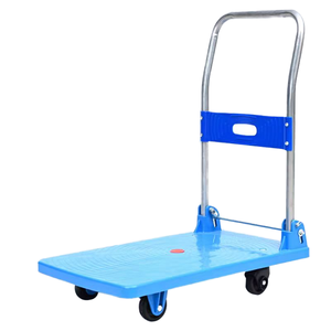 Carretilla de Plataforma Plana de Acero Inoxidable de 4 Ruedas Easy Move, Diseño Plegable Súper Silencioso, Conveniente para Uso en Almacenes y Compras, OEM - Product Image 5