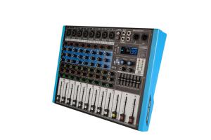 NGVM MIX-8 มิกเซอร์เสียงโลหะ 8 ช่องระดับมืออาชีพ 8 อินพุตไมค์ 3 แบนด์ EQ 2 แบนด์เอาท์พุต AUX USB บลูทูธดีเลย์ - Product Image 5