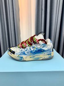 Luxurious designer men's and women's graffiti comfortable <b>lace</b>-up breathable anti-slip high-heel walking and running shoes - Product Image 2