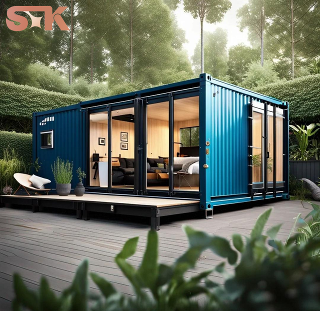 Live Office Store Prefabricated Shipping Container House 20FT 40FT Ark for Living Temporary Office Apartment Workshop
