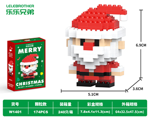 <strong>Lele</strong> Brothers Christmas Cartoon Animal Micro Nano Building <strong>Blocks</strong> Model DIY Toy Educational ABS Plastic 150-250 Pieces Ages 14+ - Product Image 6