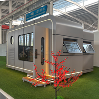 Cabine préfabriquée contemporaine de 20 pieds ou 40 pieds, pod de travail mobile Apple pour bureau, hôtel ou parc sur terrain non utilisé, en acier