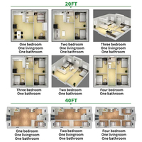 Conteneur de stockage pliable à double aile extensible, panneau sandwich à trois couches, design industriel respirant, maison de conteneur, entrepôt