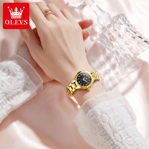 OLEVS 3650 <span class=keywords><strong>Montre</strong></span> Classique Originale de Marque OEM avec Logo Personnalisé pour <span class=keywords><strong>Femme</strong></span>, Lumineuse, Étanche, Élégante, Classique, pour Filles et Dames, <span class=keywords><strong>Montre</strong></span> à Quartz pour Femmes - Product Image 4
