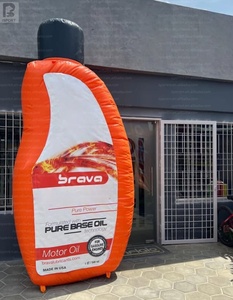 Botella de aceite inflable gigante con base, logotipo personalizado, modelo de botella de aceite para motor, contenedor de aceite grande con soporte para publicidad de eventos - Product Image 3