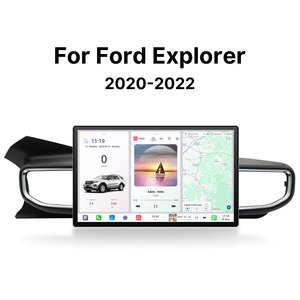 Système de navigation automobile avec grand écran de 13 pouces, WIFI, <span class=keywords><strong>Bluetooth</strong></span>, <span class=keywords><strong>FM</strong></span>, AM pour Ford Explorer 2020 2021 2022, lecteur audio de <span class=keywords><strong>voiture</strong></span> - Product Image 1