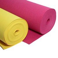 Großhandel 1mm Nadelfilz Vliesstoff 100% ES-Faser Schwerer Abriebfester Filzstoff Roter Hochzeitsteppich Hintergrund