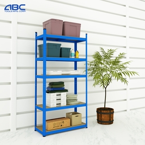 ABCTOOLS Étagère de rangement métallique à 5 niveaux de qualité commerciale, robuste et réglable, en acier, <span class=keywords><strong>pour</strong></span> garage, entrepôt, garde-manger - Product Image 5