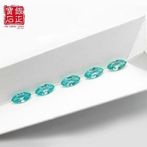 Pierres précieuses de grenat Paraiba Yttrium <span class=keywords><strong>Aluminium</strong></span> synthétiques de laboratoire, taille <span class=keywords><strong>marquise</strong></span>, avec certificat AGL - Product Image 4