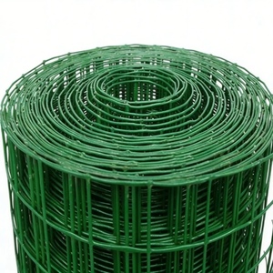 Malla de Alambre Soldada con Orificios Cuadrados de 45 m, Apertura de 25,4*12,7 mm de Diámetro, Calibre 19 #   20 #   21 #   Polvo Verde Doble de Alta Calidad para Corte Negro - Product Image 1