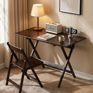 <b>Folding</b> Computer Desk Wood Surface Foldable Home Office Bedroom Study <b>Table</b> - Product Image 1