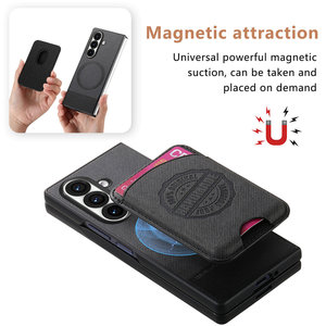 เคสโทรศัพท์ฝาหลังแบบแม่เหล็กไฮบริดทำ<span class=keywords><strong>มือ</strong></span>หนังยีนส์สำหรับ Samsung <span class=keywords><strong>Galaxy</strong></span> <span class=keywords><strong>Z</strong></span> <span class=keywords><strong>Fold</strong></span> 7พร้อมช่องใส่บัตร - Product Image 4