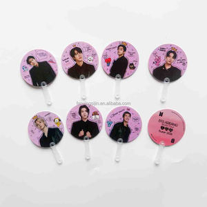 Éventail en plastique de 5 cm personnalisé avec impression d'image Kpop, mini-picket Kpop, idéal pour les goodies de concert Kpop - Product Image 4
