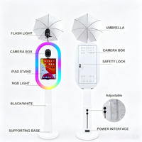 Machine Photobooth DSLR avec Imprimante et Flight Case – Kiosque Photo Portable pour Location de Mariages, Salons Professionnels et Événements