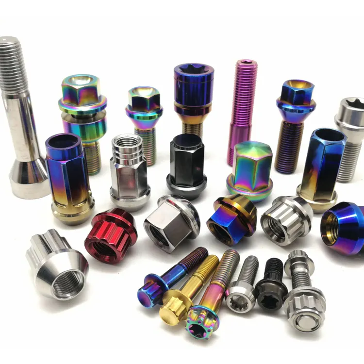 Производство на заказ, титановый болт ступицы колеса из нержавеющей стали для грузовика и автомобиля, фиксирующая гайка