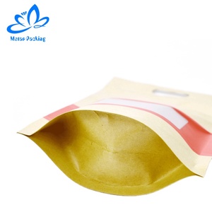 <span class=keywords><strong>M</strong></span>-stern Verpackung Lieferant Kaffee bean taschen stand up pouch kraft papier tasche mit sichtfenster - Product Image 2