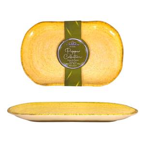 Plateau en mélamine jaune poivre 36x23 H 3CM - Product Image 1