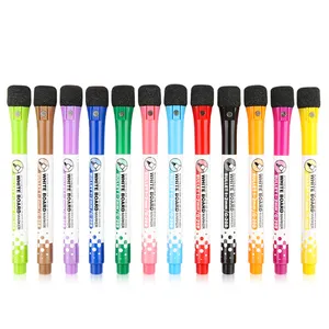 Markers Quality Whiteboard GXIN G-208CL 12colors Magnetic White Board Pen Marker With Eraser Custom Muti-color Dry Erase Markers Factory Whiteboard Marker