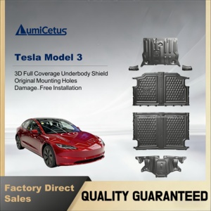 Plaque de protection modifiée pour <span class=keywords><strong>Tesla</strong></span> <span class=keywords><strong>Model</strong></span> <span class=keywords><strong>3</strong></span>, en acier au manganèse et alliage d'aluminium, résistante au sable, à la boue et aux pierres - Product Image 1