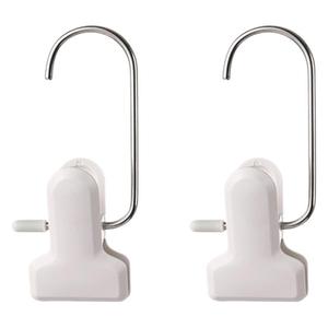 FaSoLa Stainless Steel Clothes <b>Clips</b> With <b>Hooks</b> Durable Portable For Home Use Rectangle Shape <b>Hook</b> Type Storage <b>Clips</b> - Product Image 5