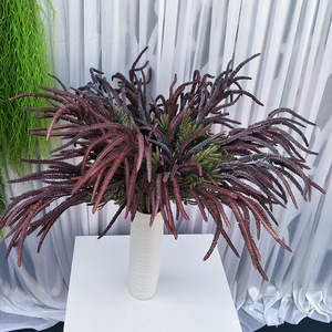 Yulong Craft Flower Factory Artificial Astilbe Flower Large <b>Branch</b> Decorative Vine Christmas Decoration White <b>Light</b> Red Sunset - Product Image 2