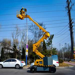 Dijual Platform kerja udara <span class=keywords><strong>Knuckle</strong></span> Spider <span class=keywords><strong>Boom</strong></span> <span class=keywords><strong>Lift</strong></span> artikulasi perayap mandiri portabel Towable - Product Image 3