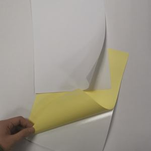 Autocollant de masquage en papier <span class=keywords><strong>miroir</strong></span> brillant haute brillance, adhésif thermofusible acrylique antistatique, simple face, 508*762mm - Product Image 1