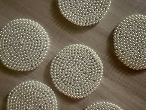 2025 High Value High Level Manufacturer Wholesale High Quality Hand Made Beaded <b>Mug</b> Rug Beads Table Mat Coasters Custom Design - Product Image 4