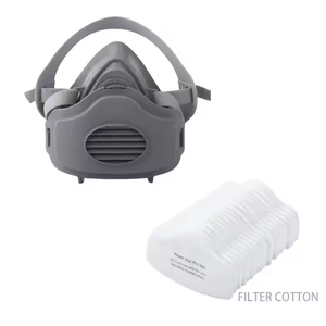 Reusable and Adjustable Hot Sale 3200 Mask Reusable Half <b>Face</b> Gas Mask Spray Paint Protective Respirator with Filters - Product Image 5