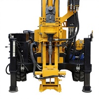 Foreuse hydraulique haute puissance pour puits d'eau et carottage SPT/CPT, profondeur de forage 400m, machine de forage minier