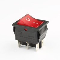 Interrupteur à bascule KCD2 à 6 broches pour alimentation électrique, pour appareils électriques de haute puissance, durables et résistants à l'usure