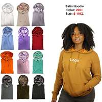 Sweat à capuche de luxe en coton et polyester surdimensionné pour hommes sweat à capuche femme sweat à capuche personnalisé en satin de soie doublé avec capuche en soie