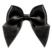 Petits nœuds en ruban de satin pré-noués en polyester de luxe, écologiques, pour boîte cadeau, emballage de parfum, mariage, Noël