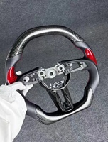 Accesorios Interiores para Mazda 3 6 CX-4 CX-5 RX-7, Volante de Cuero y Fibra de Carbono, Ajuste Personalizado para Modelos Mazda