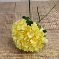 Fleurs de mariage jaunes citron simulées de 24 ans pour les décorations de Noël et d'hôtel, fleurs artificielles durables