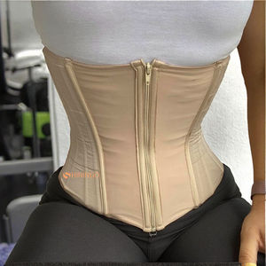 Camiseta sin mangas de compresión de control firme para mujer, chaleco adelgazante con cremallera, moldeador de cuerpo sin costuras tejido - Product Image 2