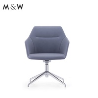 M & W-Chaise de direction ergonomique en cuir PU