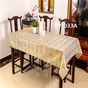 Plastic <strong>Pvc</strong> Long <strong>Table</strong> Cloth Roll Lace Dining <strong>Table</strong> Cover Printed Gold Tablecloth <strong>Protector</strong> 1.37x20m - Product Image 3