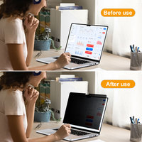 Protection d'écran de confidentialité LFD 02 Nano Adsorption PET pour MacBook Air 13 2018-2026, anti-rayures, anti-reflets, HD clair, anti-lumière bleue