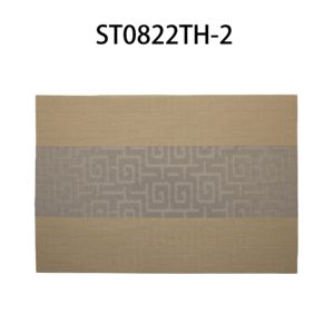 Venta al por mayor 2025 nuevo estilo chino tejido PVC Rectangular 30x45cm mantel de mesa de drenaje ecológico para uso en bodas - Product Image 3