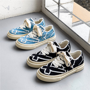 Nouvelles chaussures en toile d'été pour hommes, style rétro délavé, tendance et polyvalentes, respirantes, baskets d'été pour hommes. - Product Image 5