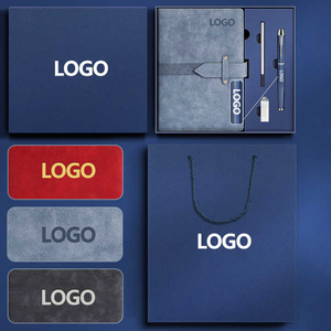 Bán buôn khuyến mại mặt Hàng quà tặng sang trọng máy tính xách tay A5 Tạp Chí da tùy chỉnh văn phòng kinh doanh nhật ký công ty Quà Tặng thiết lập với bút - Product Image 2