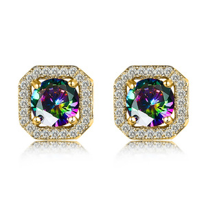 Orecchini Geometrici Multicolore per Donne, Design Colorato per Uso Quotidiano, Accessori per Orecchie - Product Image 5