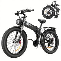 Sepeda Listrik Lipat Eu Warehouse Ridstar 26 inci 48V 20/23ah Ban Lebar, Sepeda Motor Listrik Lipat untuk Perkotaan, Baterai Lithium