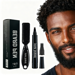 <span class=keywords><strong>Crayon</strong></span> et Crème à Barbe Végétaliens Bio Naturels pour Hommes, Vitamine C, Fixation Forte, Traitement Anti-Acné 5g - Couleur Universelle pour Remplissage Complet de la Barbe - Product Image 1