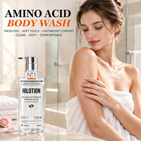 Gel Douche Botanique aux Acides Aminés Marque Blanche – Nettoyant Corporel Doux aux Extraits Naturels de Plantes – Nettoyage en Profondeur, Hydratant, Parfum Floral Doux