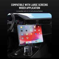 Support de tablette de téléphone de levage de hauteur réglable à 360 Rotation pour support de verre de voiture