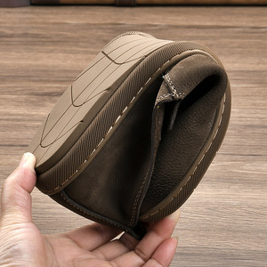 Chaussures d'été respirantes en cuir véritable pour hommes, style décontracté rétro, à enfiler, semelle en cuir de vachette non doublée, type <span class=keywords><strong>Doudou</strong></span> - Product Image 3