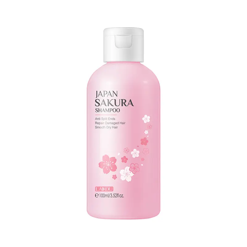 LAIKOU giapponese Sakura Shampoo morbido 100ml Unisex adulti corea prodotti per la cura dei capelli per l'estensione dei capelli e lisciante Gel per capelli 100g